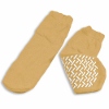 Slipper Socks; XL Beige Pair